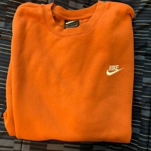 Orange Nike Crewneck Sweater
